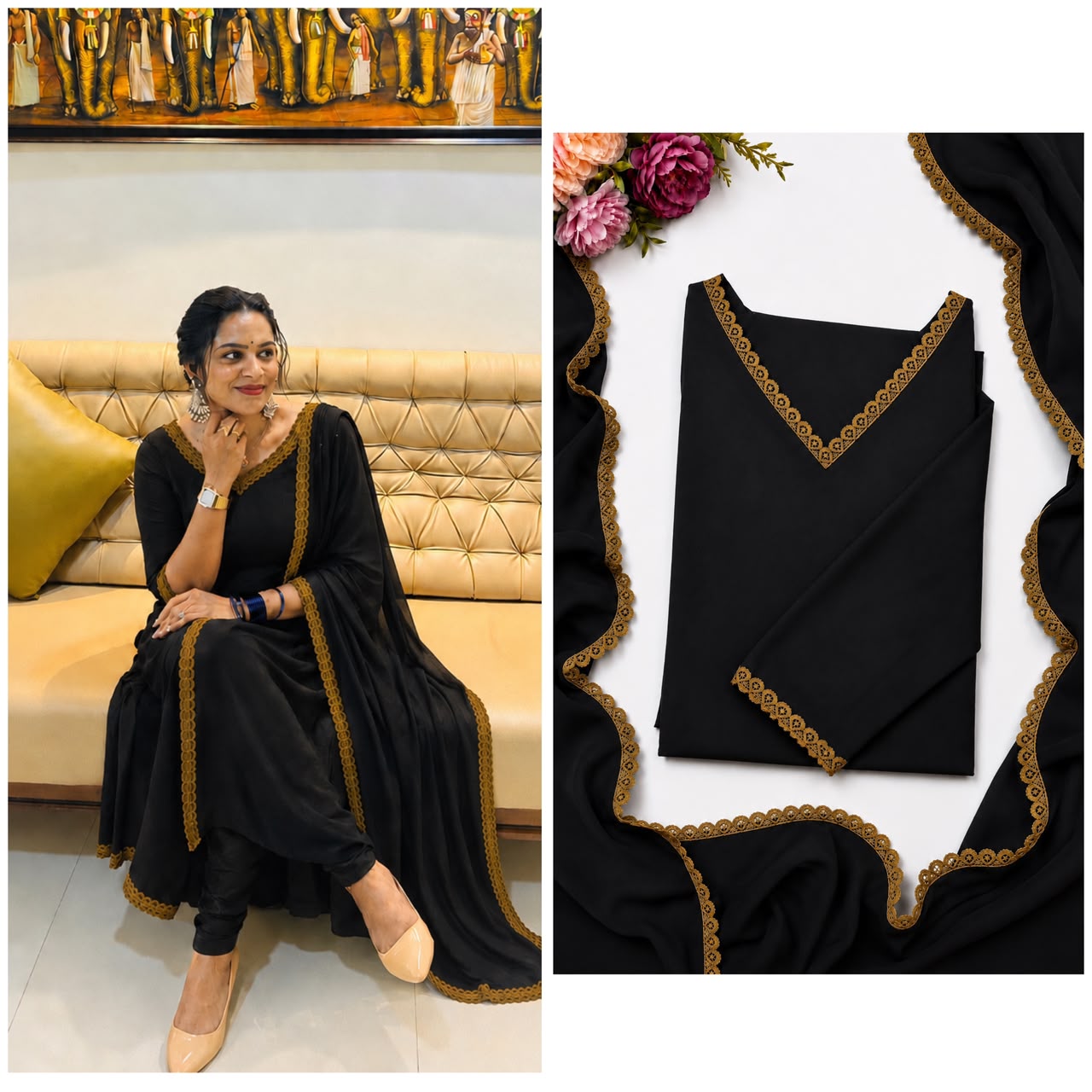 Stitched Kurthi Set